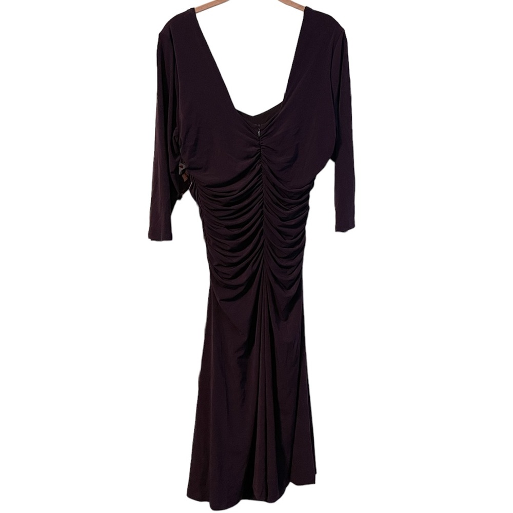NWT Kiyonna Ruched Dress - Picture 2 of 2